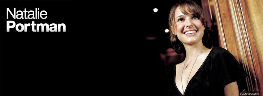 Photo happy natalie portman Facebook Cover for Free