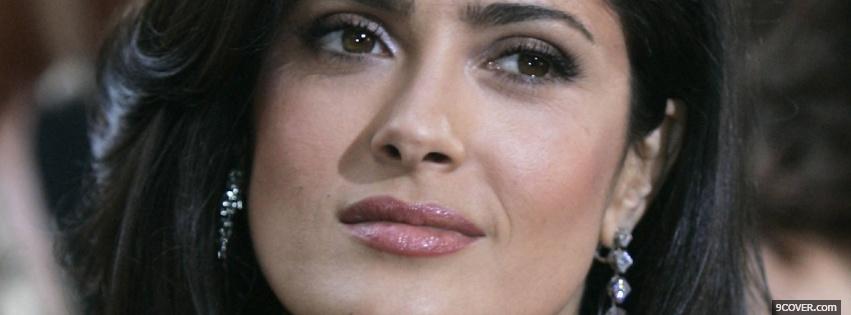 Photo celebrity event salma hayek Facebook Cover for Free