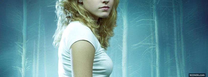 Photo celebrity in the woods emma watson Facebook Cover for Free