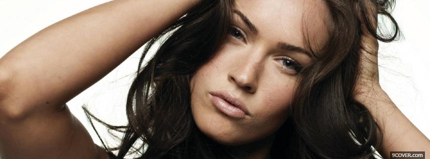 Photo attractive celebrity megan fox Facebook Cover for Free