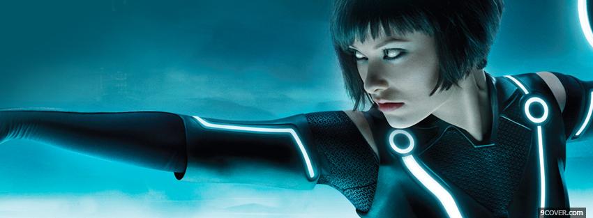 Photo olivia wilde in tron Facebook Cover for Free