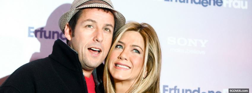 Photo celebrity adam sandler and jennifer aniston Facebook Cover for Free