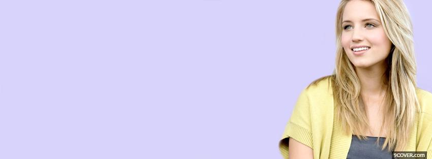 Photo celebrity dianna agron smiling Facebook Cover for Free