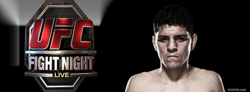 Photo live fight night Facebook Cover for Free