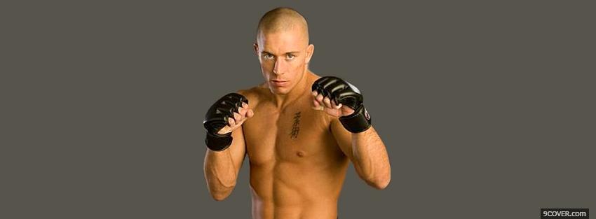 Photo george st pierre mma Facebook Cover for Free