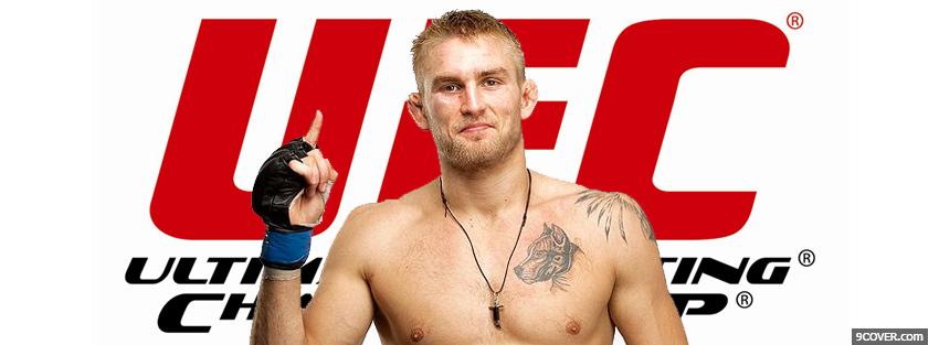 Photo ufc red logo Facebook Cover for Free