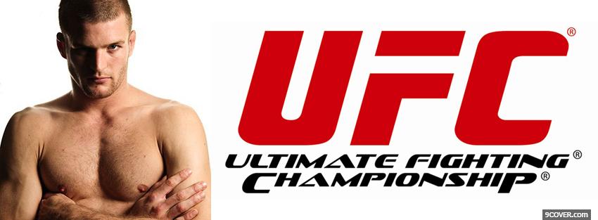 Photo standing ufc fighter Facebook Cover for Free