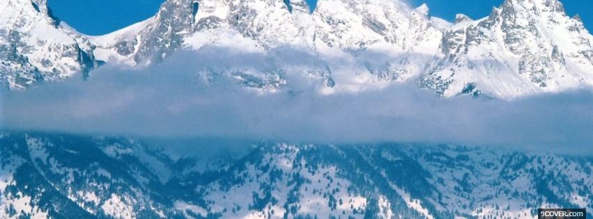 Photo nature magnificent mountains Facebook Cover for Free