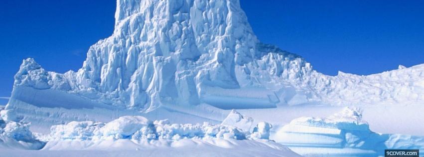 Photo great big mountains of snow Facebook Cover for Free