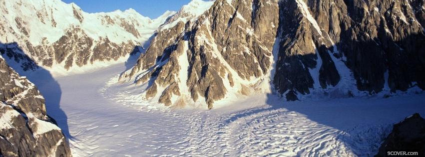 Photo nature environment of mountains Facebook Cover for Free