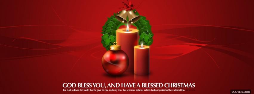 Photo stunning christmas decorations Facebook Cover for Free