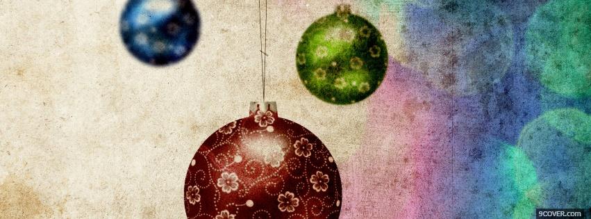 Photo coloful festive embellishments Facebook Cover for Free