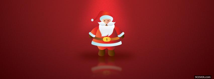Photo lovely santa claus Facebook Cover for Free