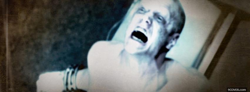 Photo movie screaming person doom Facebook Cover for Free