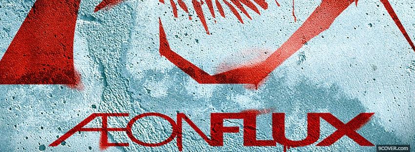 Photo movie aeon flux red sign Facebook Cover for Free