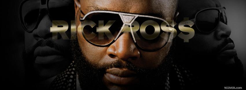 Photo music rick ross face close up Facebook Cover for Free
