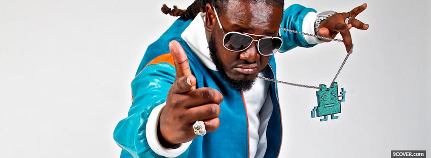 Photo t pain holding necklace music Facebook Cover for Free