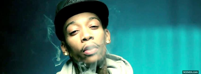 Photo wiz khalifa with smoke music Facebook Cover for Free