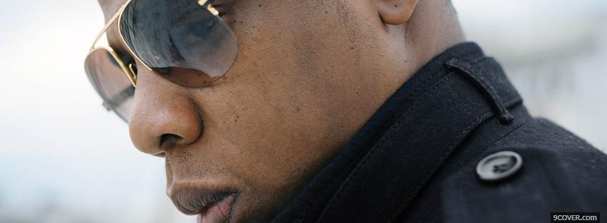 Photo jay z with sunglasses Facebook Cover for Free