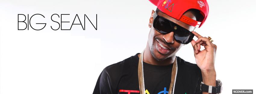 Photo music big sean red cap Facebook Cover for Free