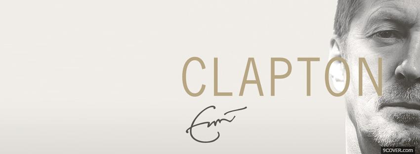Photo music clapton Facebook Cover for Free