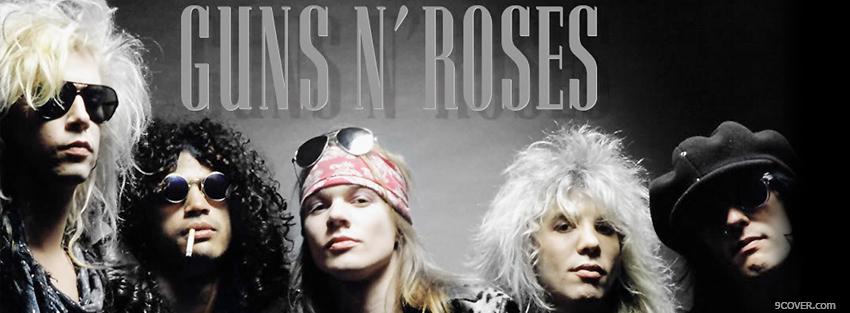 Photo music guns n roses Facebook Cover for Free