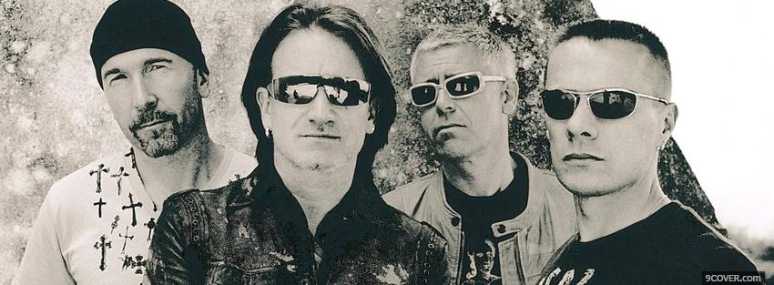 Photo u 2 black and white Facebook Cover for Free