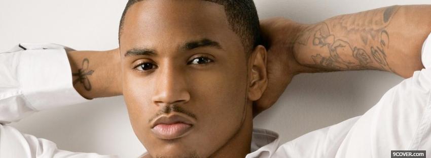 Photo trey songz serious face music Facebook Cover for Free