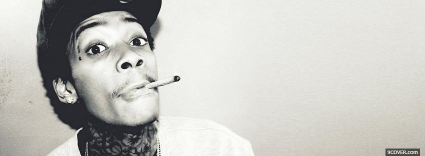Photo wiz khalifa smoking rapper Facebook Cover for Free