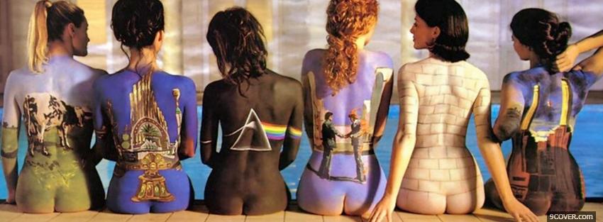 Photo women with pink floyd Facebook Cover for Free