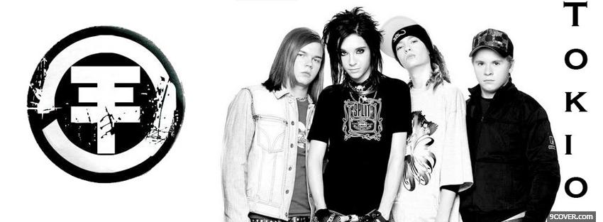 Photo tokio hotel black and white Facebook Cover for Free