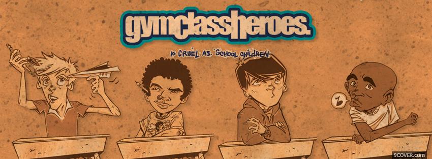 Photo gym class heroes sitting Facebook Cover for Free