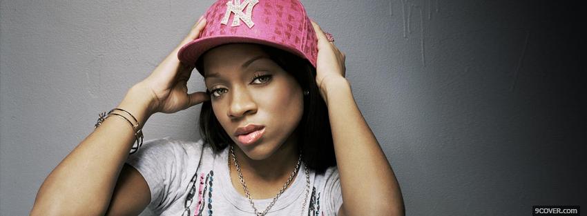 Photo lil mama with cap Facebook Cover for Free