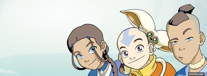 Photo cartoons avatar the last airbender Facebook Cover for Free