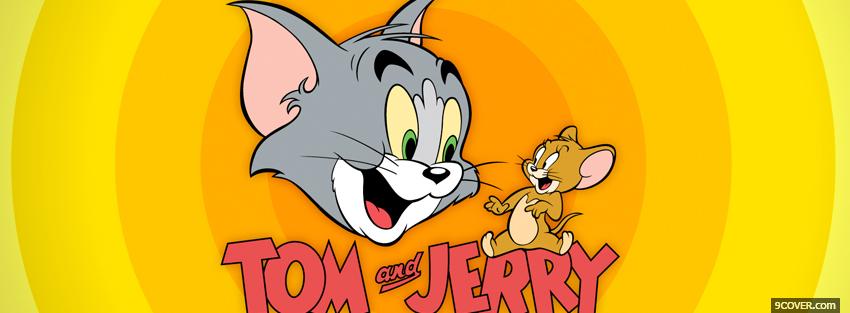 Photo cartoons happy tom and jerry Facebook Cover for Free