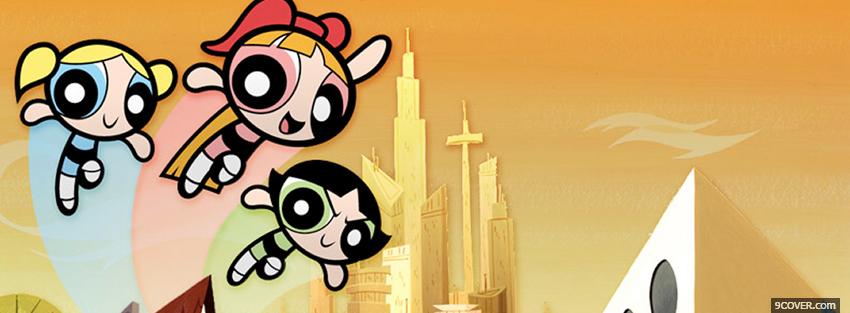 Photo the powerpuff girls trio Facebook Cover for Free