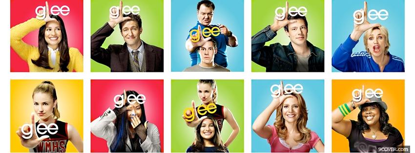 Photo tv shows actors in glee Facebook Cover for Free