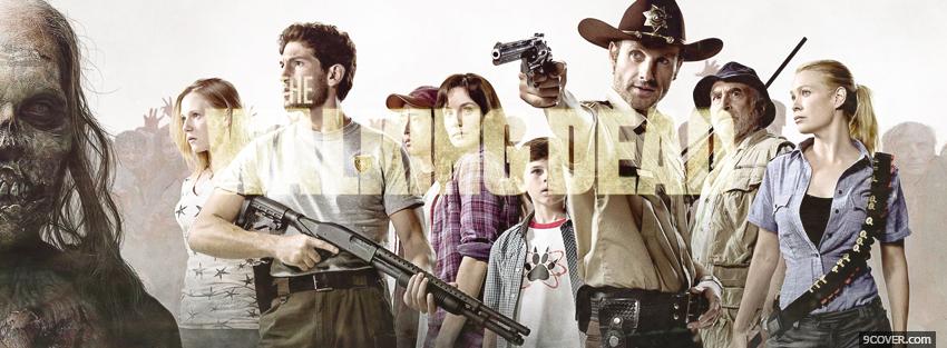 Photo the walking dead cast Facebook Cover for Free