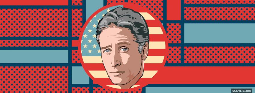 Photo the daily show with john stewart Facebook Cover for Free