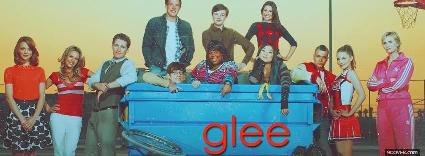 Photo the whole cast of glee Facebook Cover for Free