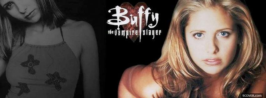 Photo sarah michelle gellar as bufft Facebook Cover for Free