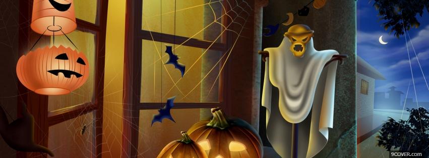 Photo special halloween decorations Facebook Cover for Free