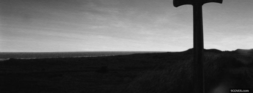 Photo spine chilling dark road Facebook Cover for Free