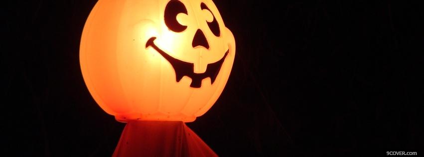 Photo happy halloween pumpkin Facebook Cover for Free