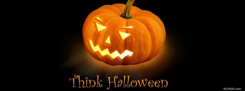 Photo think halloween Facebook Cover for Free