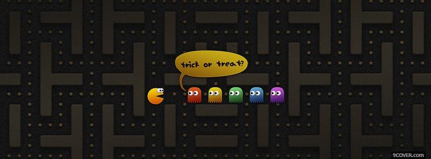 Photo trick or treat halloween Facebook Cover for Free