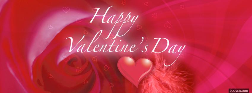 Photo happy valentines day Facebook Cover for Free