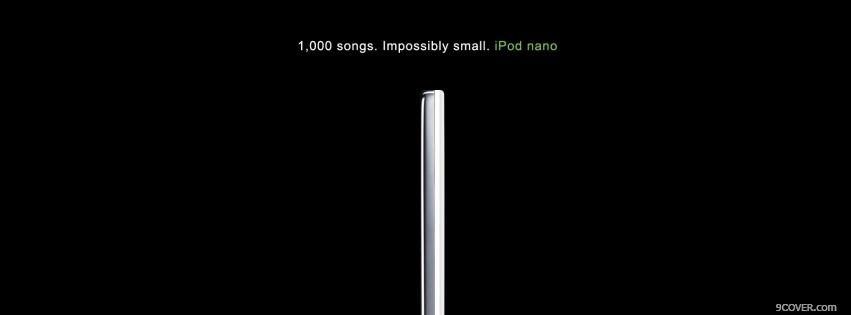 Photo technology ipod nano thin Facebook Cover for Free