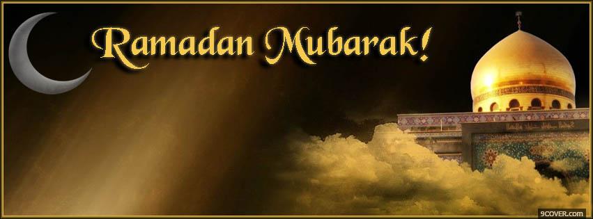 Photo ramadan mubarak Facebook Cover for Free