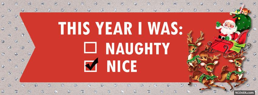 Photo free naughty christmas Facebook Cover for Free